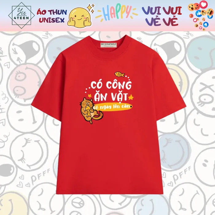 FUN HH MEME - Áo Thun UNISEX TEE Mèo Cat Có Công Ăn Vặt Có Ngày Tăng Cân  VUI HÀI HƯỚC ĐỘC LẠ TREND (Bigsize) | Shopee Việt Nam