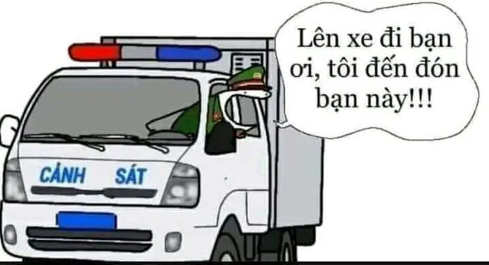 Anh công an lái xe trở tội phạm tới 