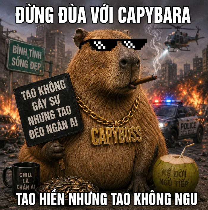 156+ Capybara meme vô tri cute - Khoảnh khắc khó đỡ!