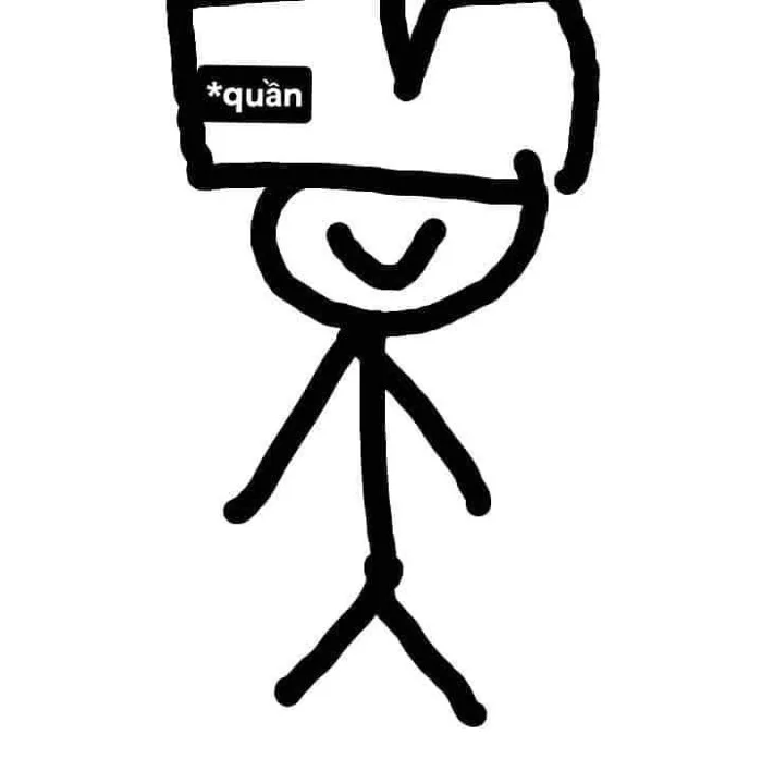 Ảnh người que meme đội quần hài hước