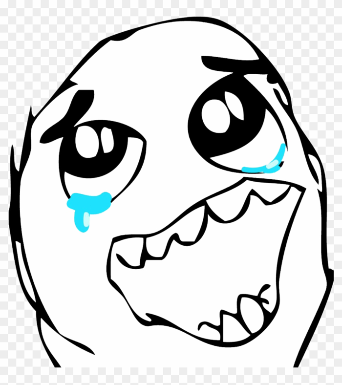 Sohappy - Epic Win Meme Face - Free Transparent PNG Clipart Images Download