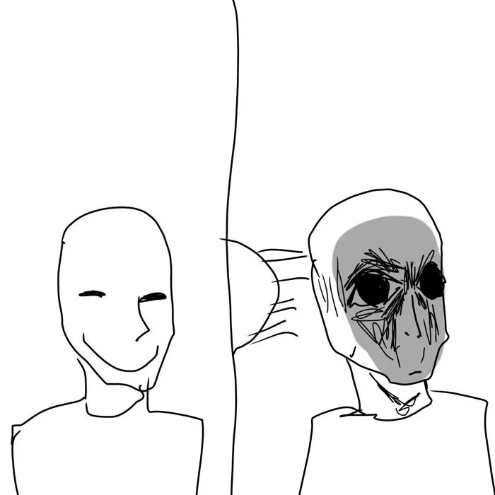Help me find this meme, it's an anime character, I know something goes  right past them and they change expressions to a very exaggerated face :  r/HelpMeFind