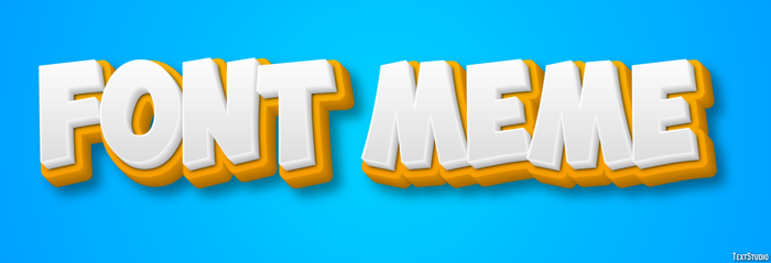Font Meme Text Effect and Logo Design Font