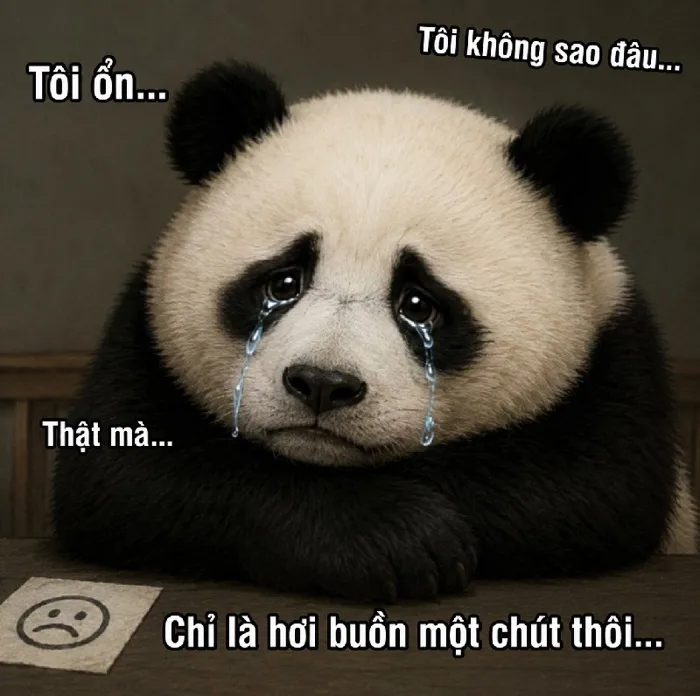 146+ Meme Gấu Trúc Khóc bựa banh chành cười té ghế