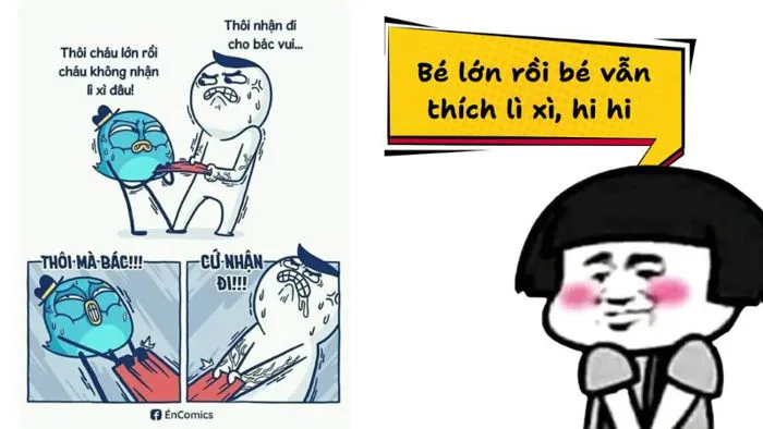 Bộ sưu tập 50+ ảnh meme lì xì Tết hài hước, bá đạo, dễ thương 2026