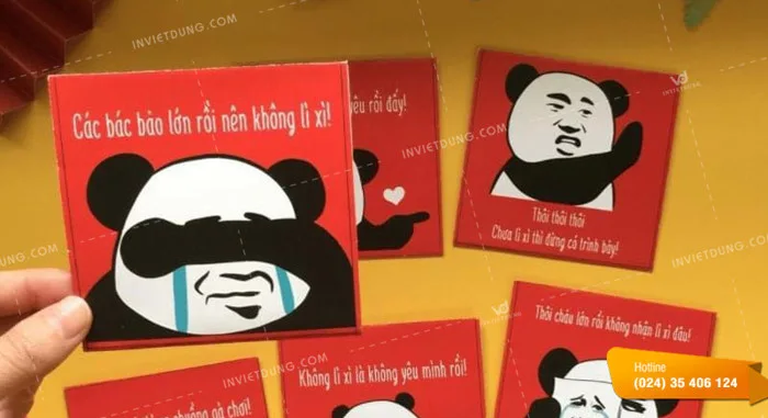 Top 10 mẫu bao lì xì meme hài hước cho Tết thêm vui nhộn