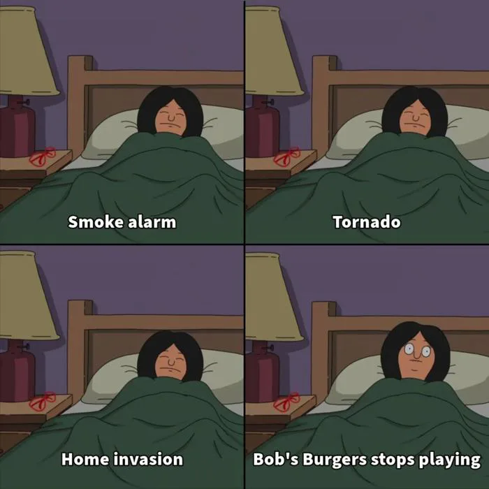 Ảnh chế Bob's Burgers Linda đang ngủ kích thước 1440x1440 px ảnh chế trống  : r/MemeRestoration