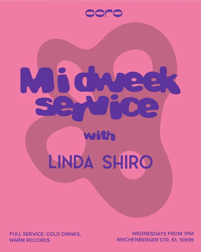 Midweek service with Linda shiro at Coro Wine and Vinyls, Berlin