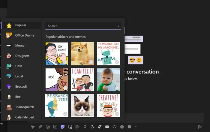 Now create your own memes on Microsoft Teams with meme generator