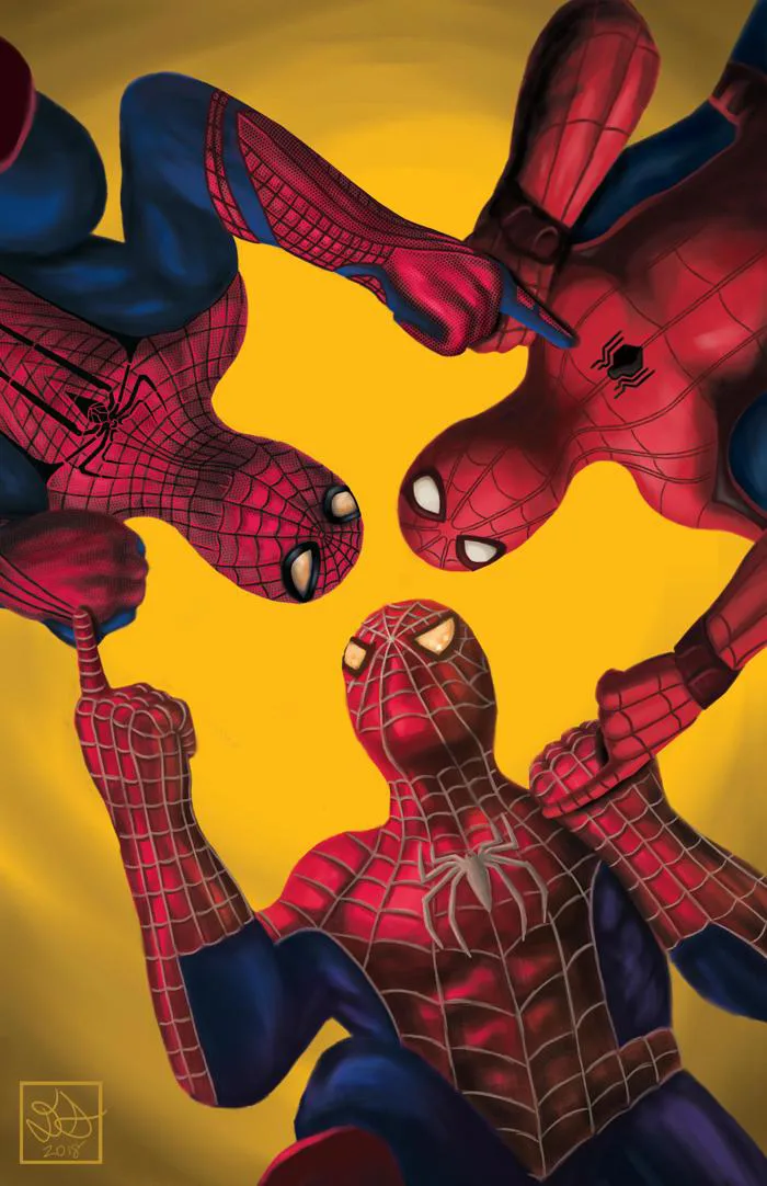 Tôi đã làm lại meme Spider-Man chỉ tay thập niên 60 với 3 Spider-Man trong  phim : r/Marvel