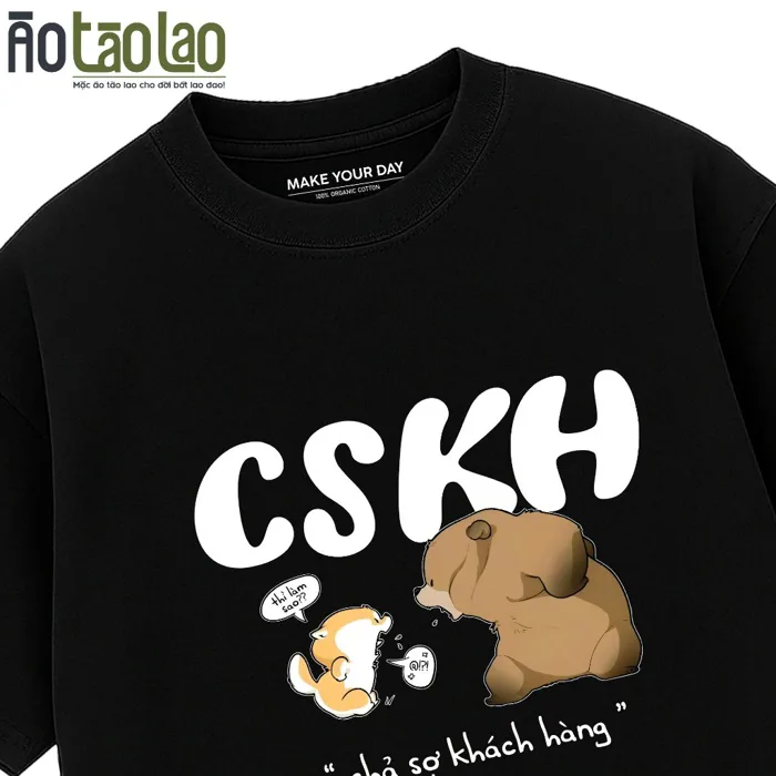 Áo Thun CSKH Chả Sợ Khách Hàng - Văn Phòng Công Sở Hài Hước - Meme Text Vui  Đi Làm - 100% Cotton Oversize Nam Nữ | Shopee Việt Nam