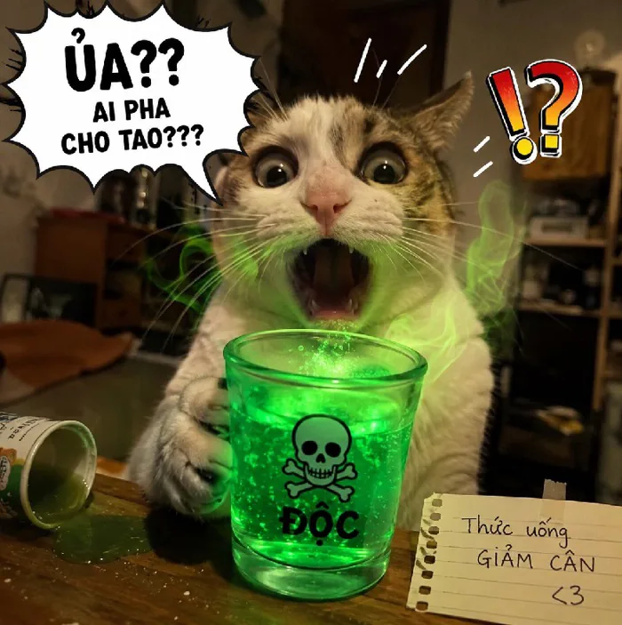 150+ Meme Mèo Sốc, hoảng hốt sợ hãi cười xỉu cả ngày