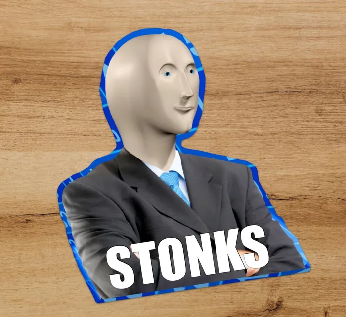 Stonks Meme TikTok Funny Vinyl Decal Sticker Water Bottle Laptop Weatherproof | eBay Stonks Meme TikTok Funny Vinyl Decal Sticker Water Bottle Laptop Weatherproof | eBay