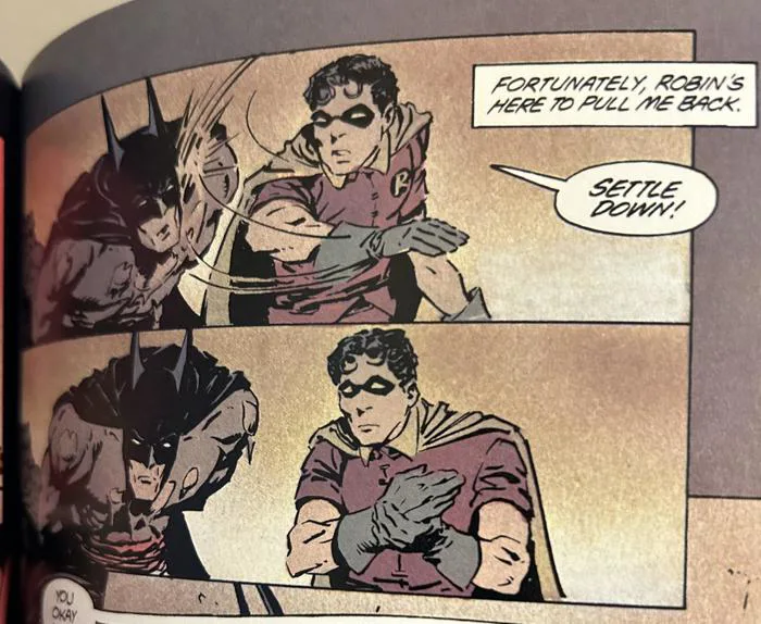 Phiên bản ngược của meme Batman tát Robin (tập truyện tổng hợp The Cult của  Jim Starlin) : r/batman