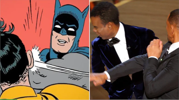 Meme Will Smith tát Chris Rock, nhiều fan gọi đây là Batman phiên bản Oscar  2022