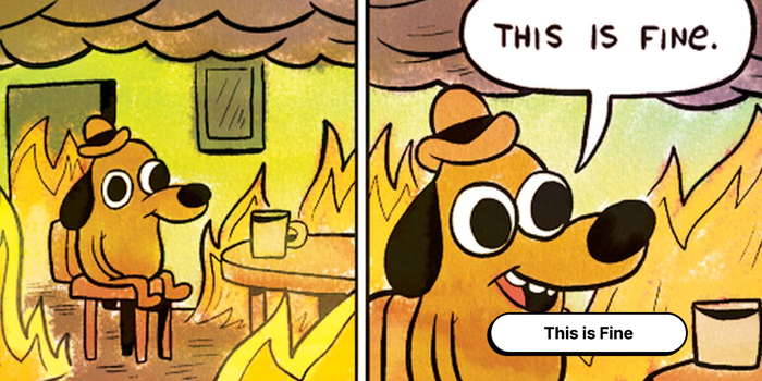 This is Fine Meme Template | Figma