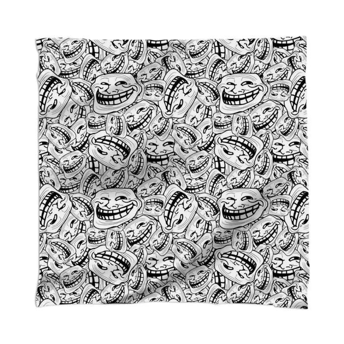 MEME TROLL FACE PATTERN SCARF – PAOM