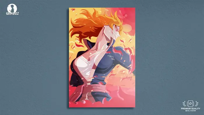 Mereoleona Vermillion Black Clover Fiery Calidus Brachium High Quality  Metal Print