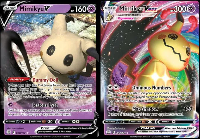 Mua Mimikyu V & Vmax 069/172 Brilliant Stars - Ultra Rare Pokemon Card Lot  trên Amazon Mỹ chính hãng 2026 | Fado