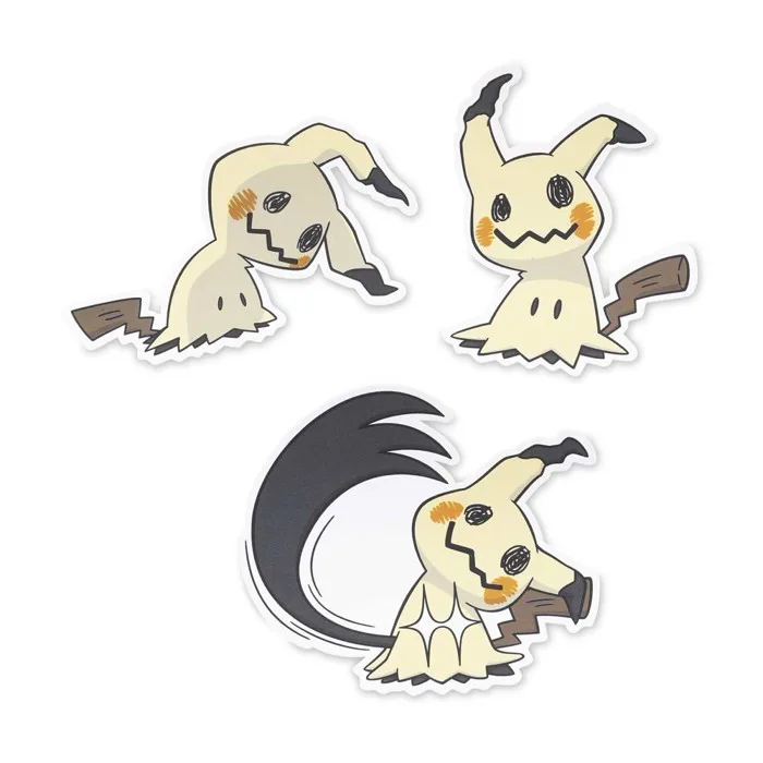 Mimikyu Stickers (3-Pack) | Pokémon Center Official Site