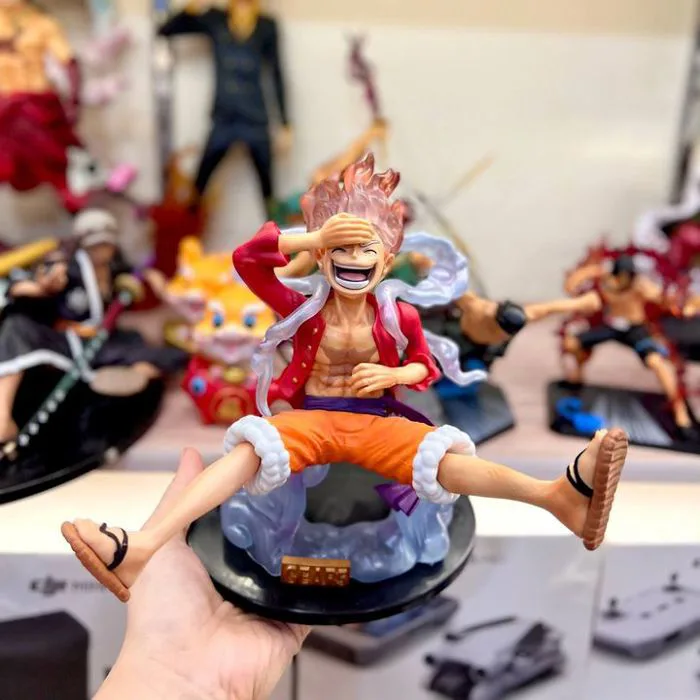 Mô hình One Piece Nhân vật Monkey D Luffy Gear 5 Trạng Thái Thức Tỉnh Nika  thần Mặt Trời 20cm