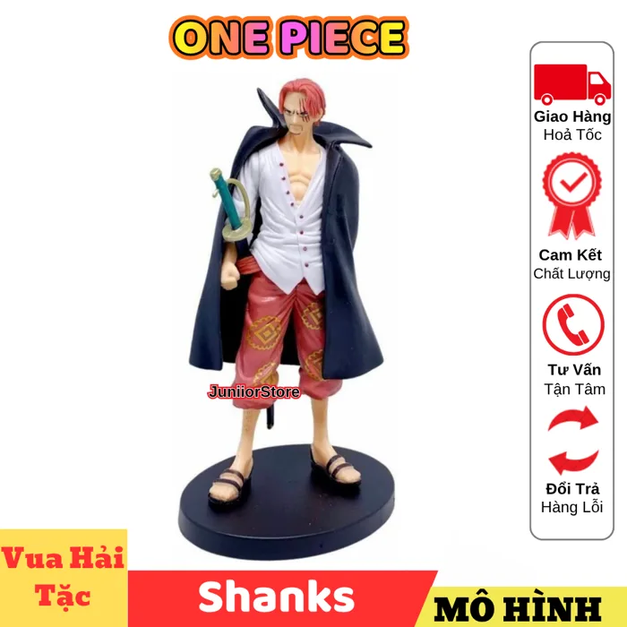Mô Hình ONE PIECE Shanks Tóc Đỏ Cao 21CM Figure Shanks Chi Tiết Đẹp Kèm  Chân Đế Trang Trí Anime