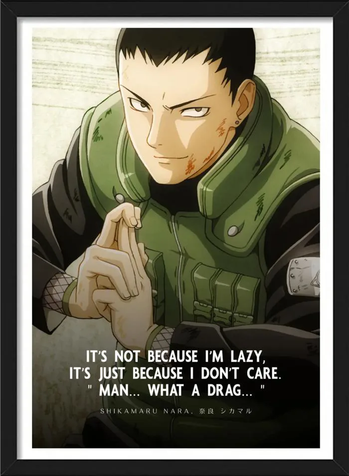 Shikamaru Nara | Naruto Shippuden Characters - Anime Framed Poster Paper  Print - Animation & Cartoons posters in India - Buy art, film, design,  movie, music, nature and educational paintings/wallpapers at Flipkart.com