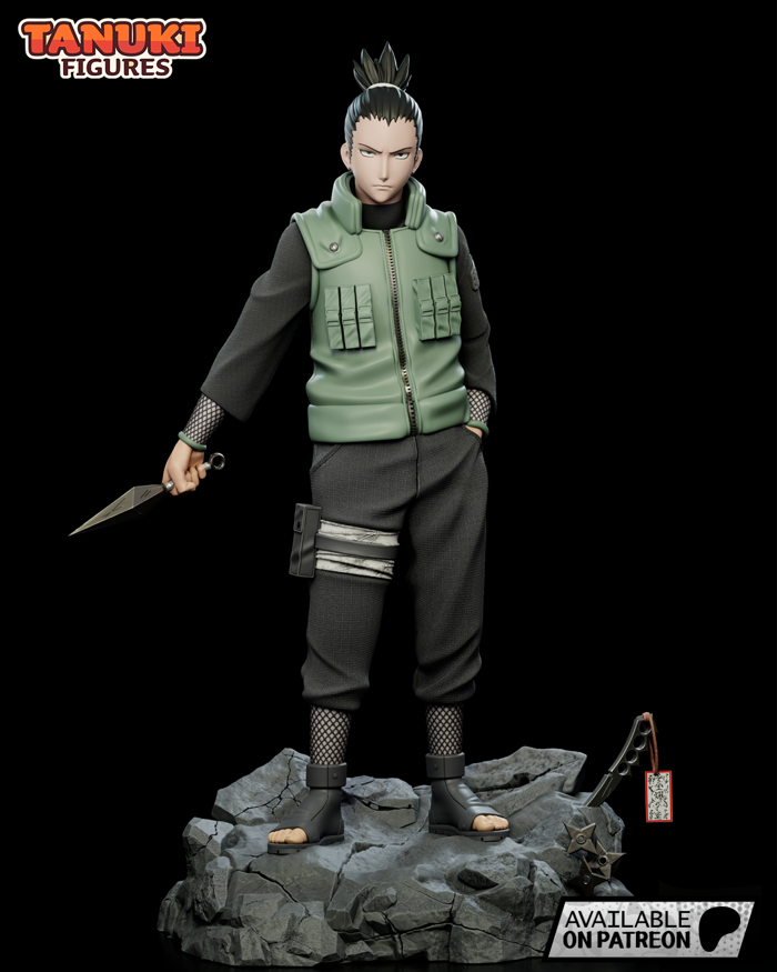 💬 Shikamaru Nara - Naruto - Fullsize・ 3D File for 3D printing・Cults