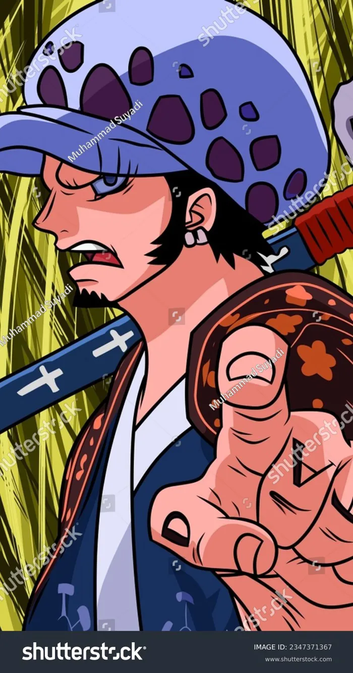 Trafalgar D Water Law One Piece: Hình minh họa có sẵn 2347371367 |  Shutterstock