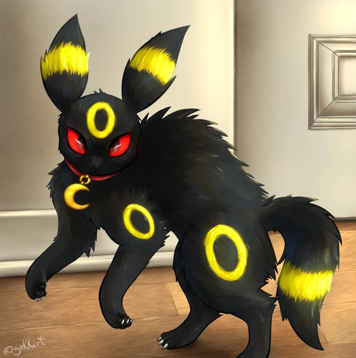 Chân dung Umbreon phiên bản mèo nè!!! Tui tự vẽ đó :3 : r/pokemon