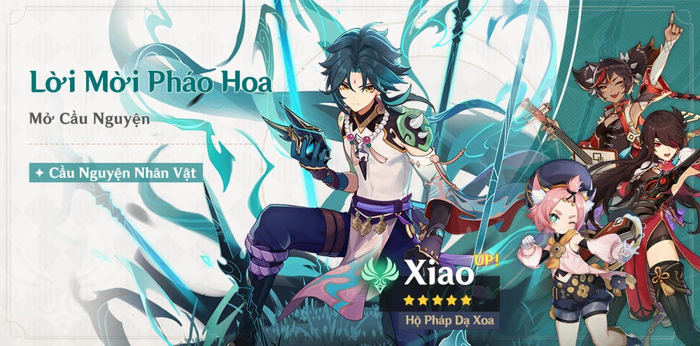 Hướng dẫn cách chơi Xiao Genshin Impact- Hộ Pháp Dạ Xoa