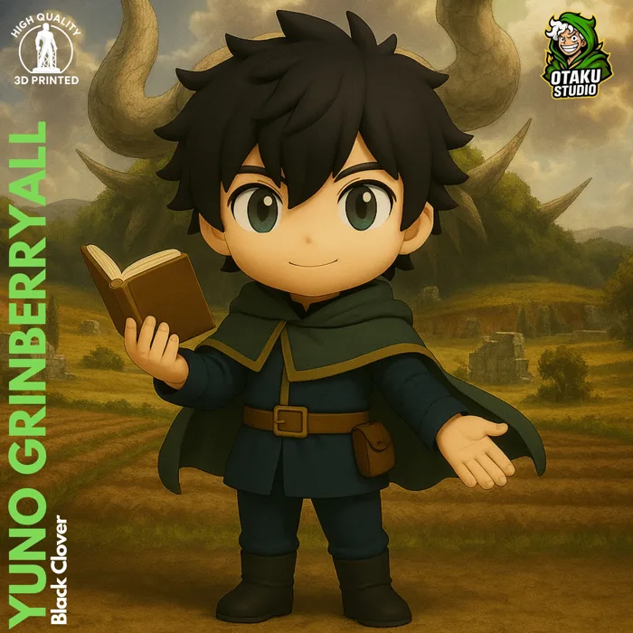 ☘️ Chibi Yuno Grinberryall - Black Clover Fan Art 3D Model・ STL File for 3D  printing・Cults