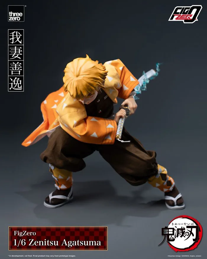 Threezero Demon Slayer: Kimetsu no Yaiba FigZero 1/6 Zenitsu Agatsuma »  King Toys Collectibles