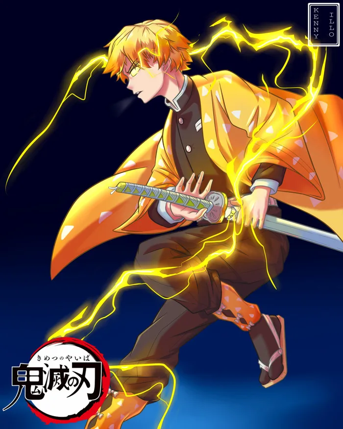 ArtStation - Demon Slayer | Zenitsu Agatsuma