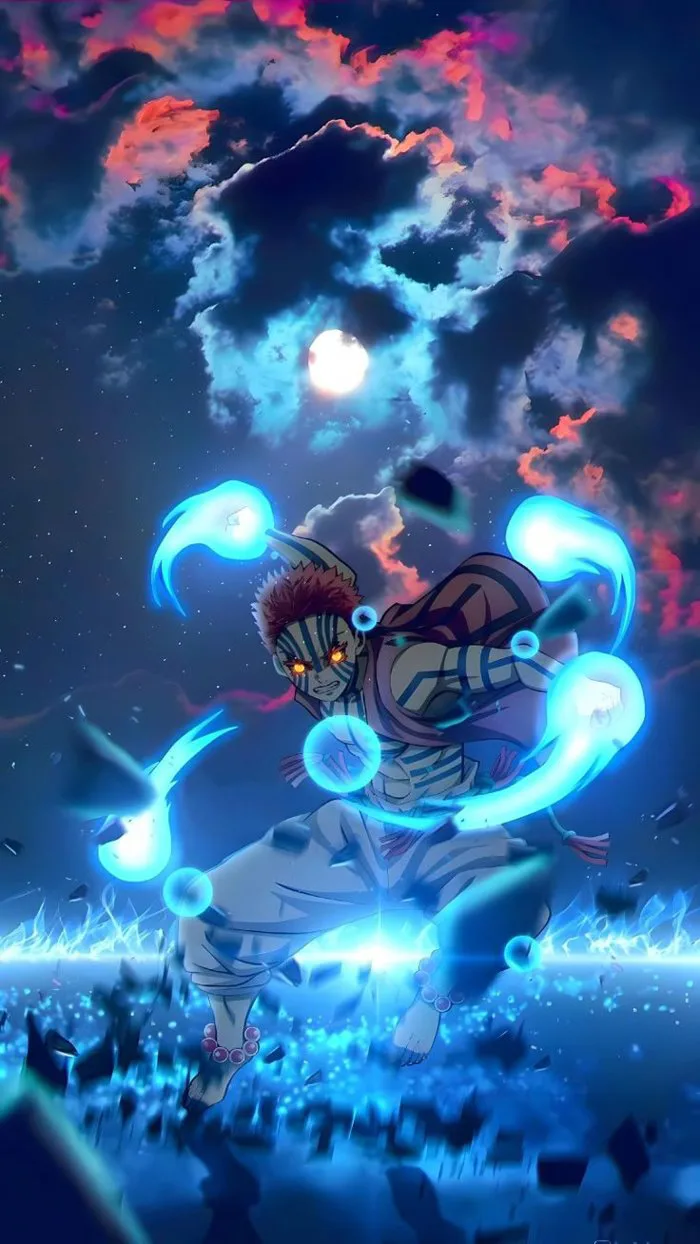 Wallpaper Akaza Kimetsu no Yaiba, Lockscreen Akaza Kimetsu no Yaiba HD Wallpaper Akaza Kimetsu no Yaiba, Lockscreen Akaza Kimetsu no Yaiba HD