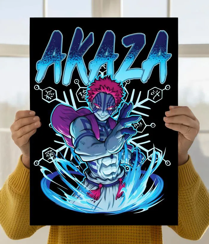 Demon Akaza Poster – Demon Slayer Anime | Everanta Demon Akaza Poster – Demon Slayer Anime | Everanta