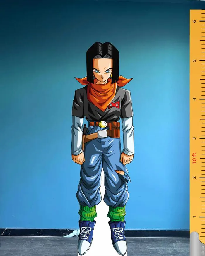 Android 17 Life size Cardboard Cutout Model – Dragon Ball Super Edition 🟩