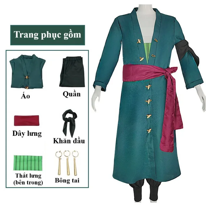 (Có Sẵn) Trang phục Cosplay Roronoa Zoro trong Onepiece cực kỳ ngầu lòi phù  hợp cosplay hóa trang Halloween | Shopee Việt Nam