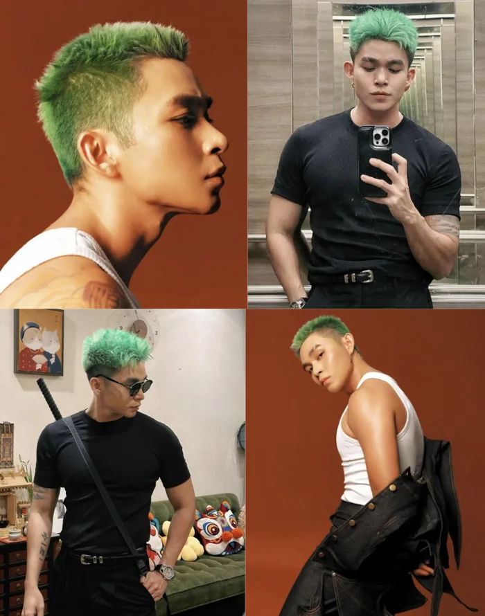 Zoro tóc xanh của Việt Nam mặc áo lưới uốn éo, khoe khuôn ngực cơ bắp khiến  fangirl đổ rạp