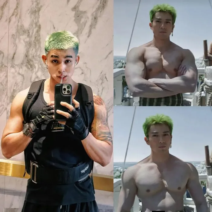 Zoro tóc xanh của Việt Nam mặc áo lưới uốn éo, khoe khuôn ngực cơ bắp khiến  fangirl đổ rạp