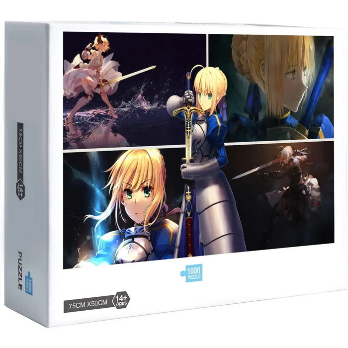 Fate / stay Night Artoria Pendragon Phiên bản mới Ghép hình Câu đố đầy thử  thách Trang trí đồ chơi giải trí gia đình
