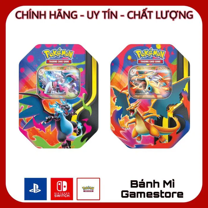 Pokemon TCG: Mega Charizard X & Y EX Tins – Bánh Mì Game Store| Cắn Game Chất, Nhai Đam Mê! Pokemon TCG: Mega Charizard X & Y EX Tins – Bánh Mì Game Store| Cắn Game Chất, Nhai Đam Mê!