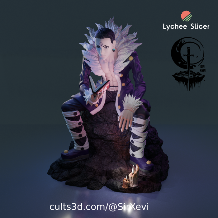 👾 Chrollo Lucilfer HxH・ 3D File for 3D printing・Cults 👾 Chrollo Lucilfer HxH・ 3D File for 3D printing・Cults