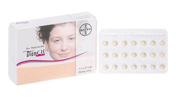 Diane 35 trị mụn trứng cá mức độ vừa đến nặng, tránh thai hằng ngày (1 vỉ x  21 viên) 10/2026 | nhathuocankhang.com