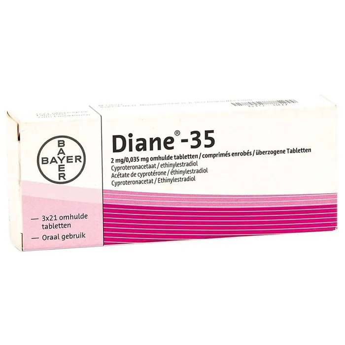 Thuốc Diane 35 - Hộp 21 Viên - Điều Trị Mụn Trứng Cá