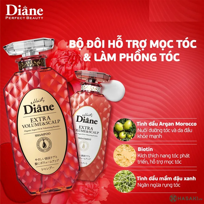 Dầu Gội Diane Hỗ Trợ Mọc Tóc, Làm Phồng Tóc 450ml