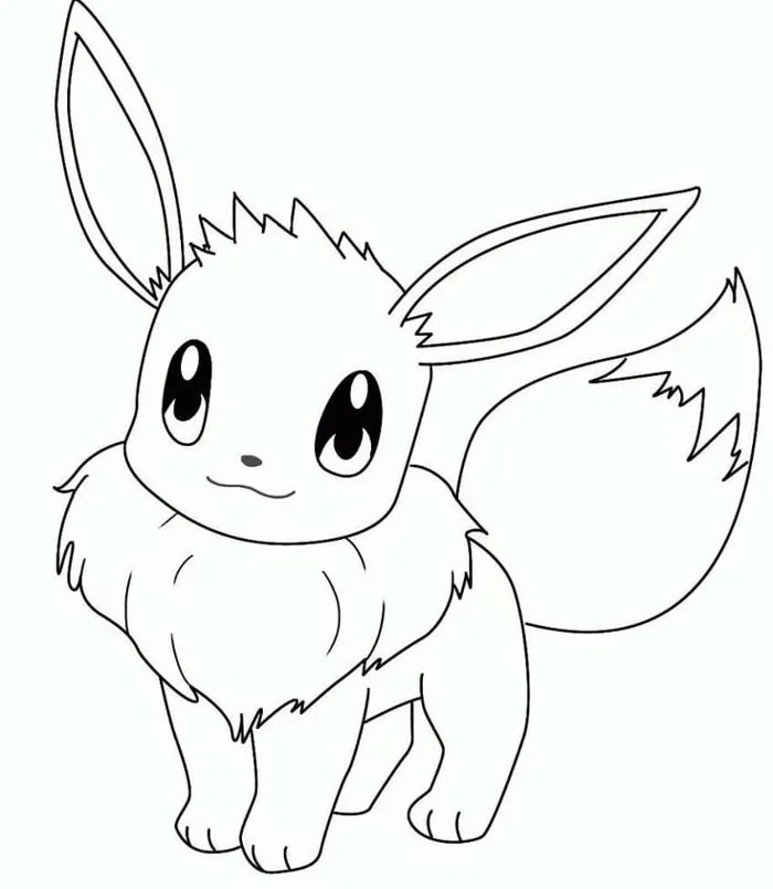 Tô Màu Eevee - Tranh Tô Màu Cho Bé