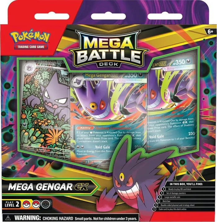 Mua Pokemon Trading Card Game Mega Battle Deck (Mega Gengar Ex) trên Amazon  Mỹ chính hãng 2026 | Fado