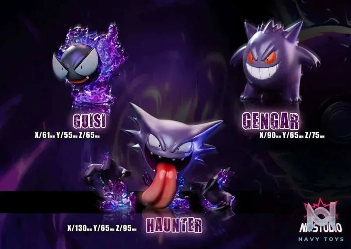 Gengar Evolution | Statue - Navy Toys