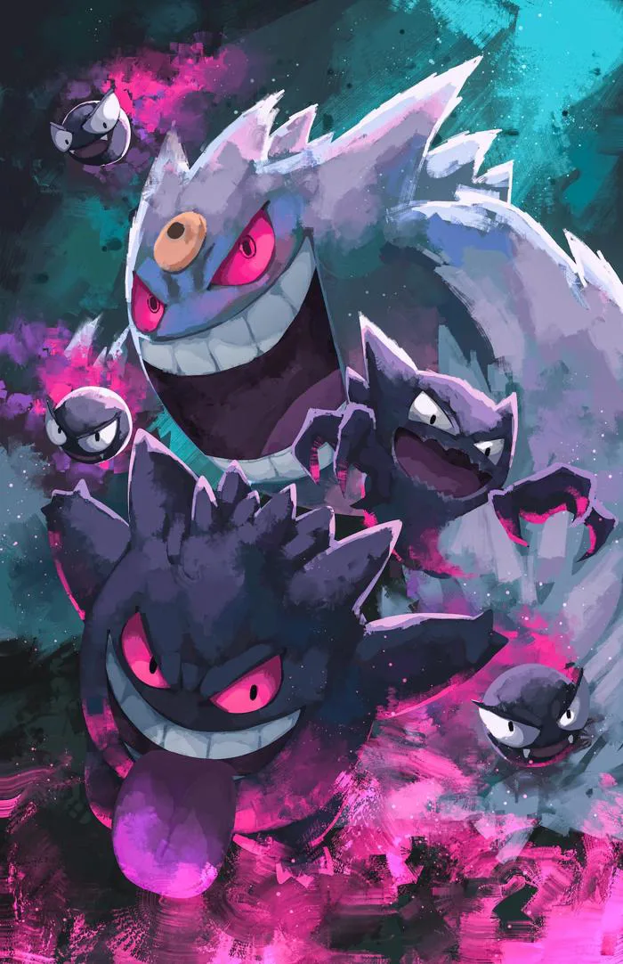 Gengar Art Print - 11 X 17 - Etsy